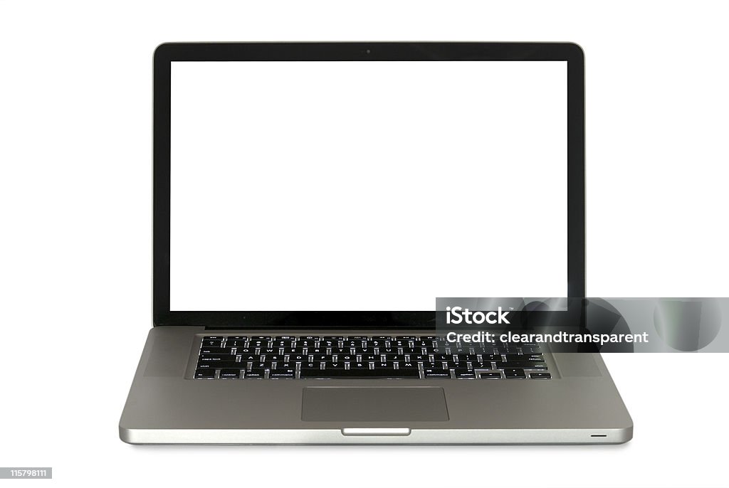 Laptop Isoliert - Lizenzfrei Aluminium Stock-Foto