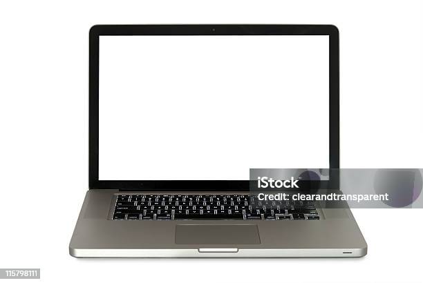 Laptop Isoliert Stockfoto und mehr Bilder von Aluminium - Aluminium, Clipping Path, Computer