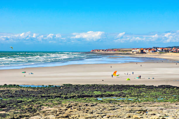 istock Beach at low tide. La Manche. 1157981882