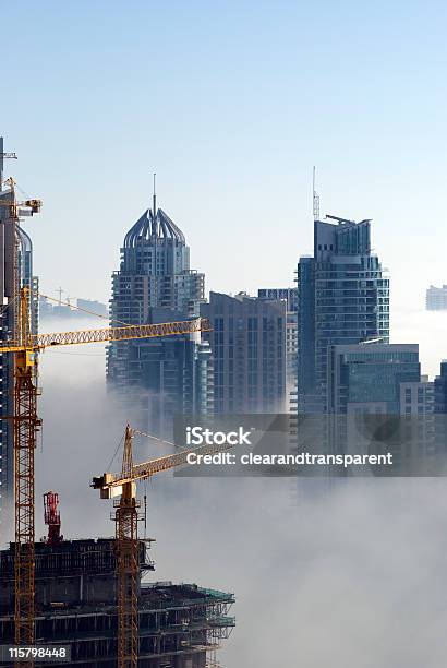 Dubai Marina Vereinigte Arabische Emirate Stockfoto und mehr Bilder von Bauen - Bauen, Dubai, Nebel