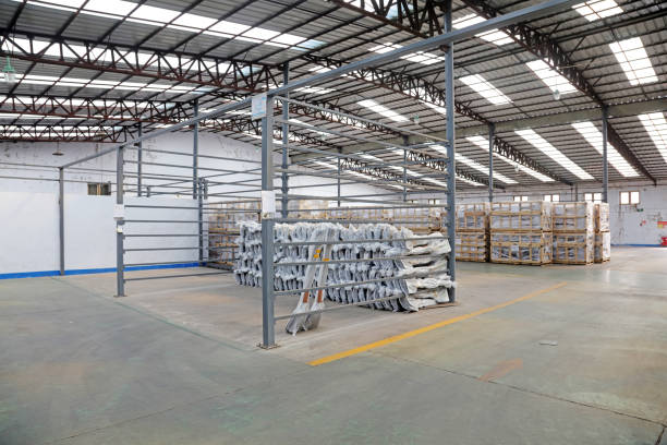 istock Industrial warehouse in a factory 1157984617