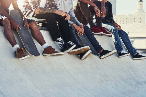 istock Kicking back at the skatepark 1157985137