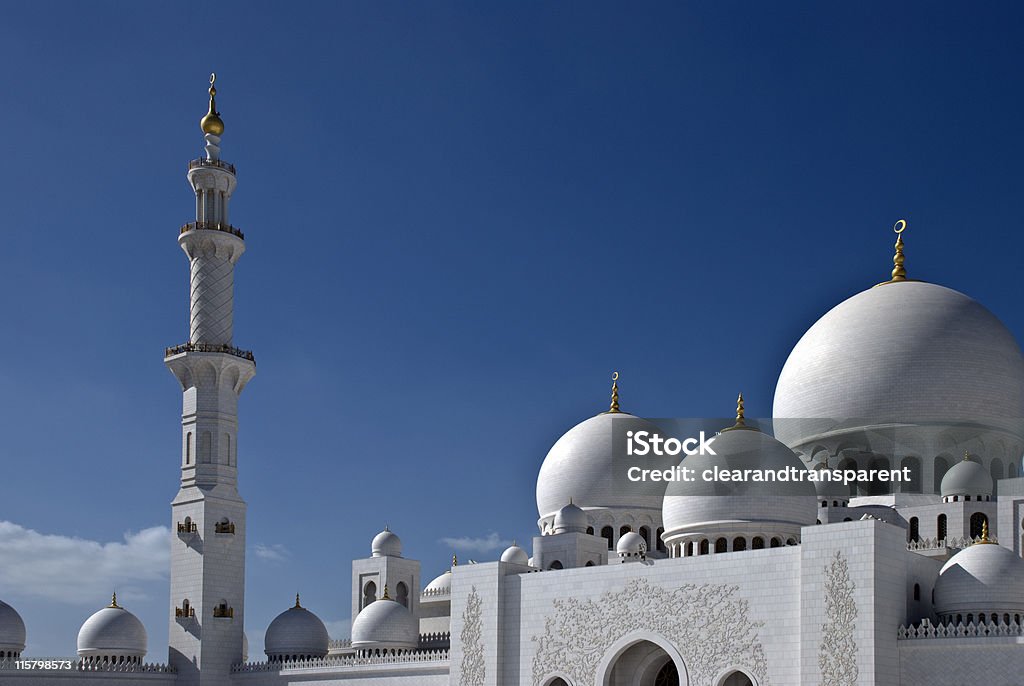 Grande mesquita de Abu Dhabi - Royalty-free Mesquita Sheikh Zayed Foto de stock