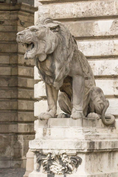istock Stone lions of Budapest 1157986804