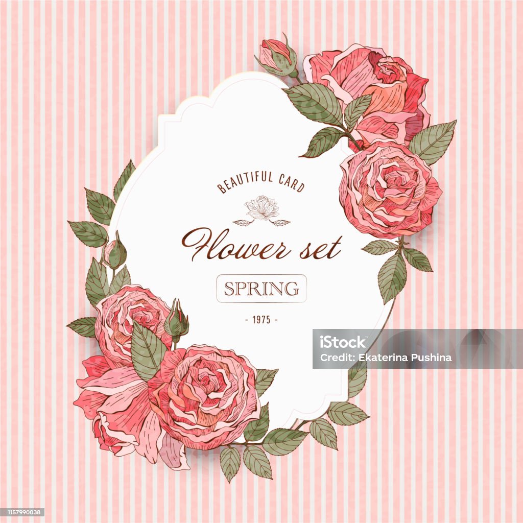 Ilustración de Tarjetas De Flores Vintage Con Rosas Rojas Y Rosas Antecedentes Románticos Ilustración Vectorial Hermoso Diseño Retro Para Invitaciones De Boda Tarjetas Banners y más Vectores Libres de Derechos de Amor - Ilustración de Tarjetas De Flores Vintage Con Rosas Rojas Y Rosas Antecedentes Románticos Ilustración Vectorial Hermoso Diseño Retro Para Invitaciones De Boda Tarjetas Banners y más Vectores Libres de Derechos de Amor -
