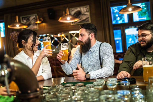 istock Good time with good friends in a pub 1157990408