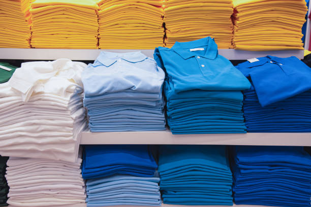 istock Colorful shirt on the desk 1157994638