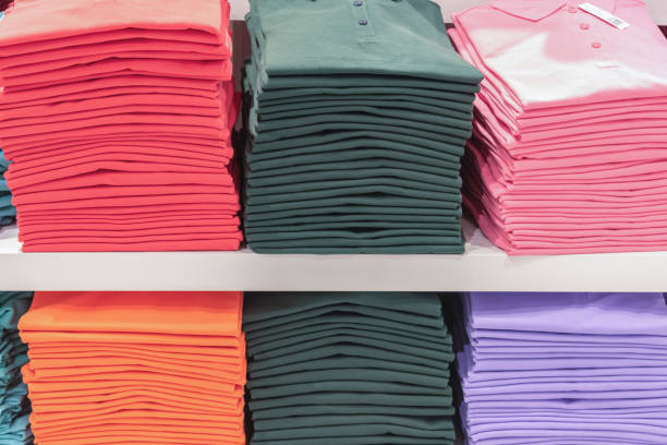 istock Colorful shirt on the desk 1157994796