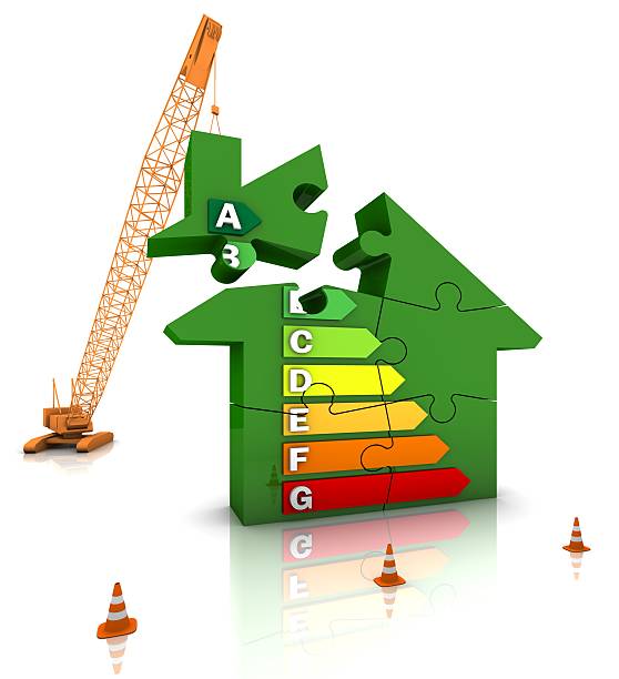 Energy Efficient Home stock photo