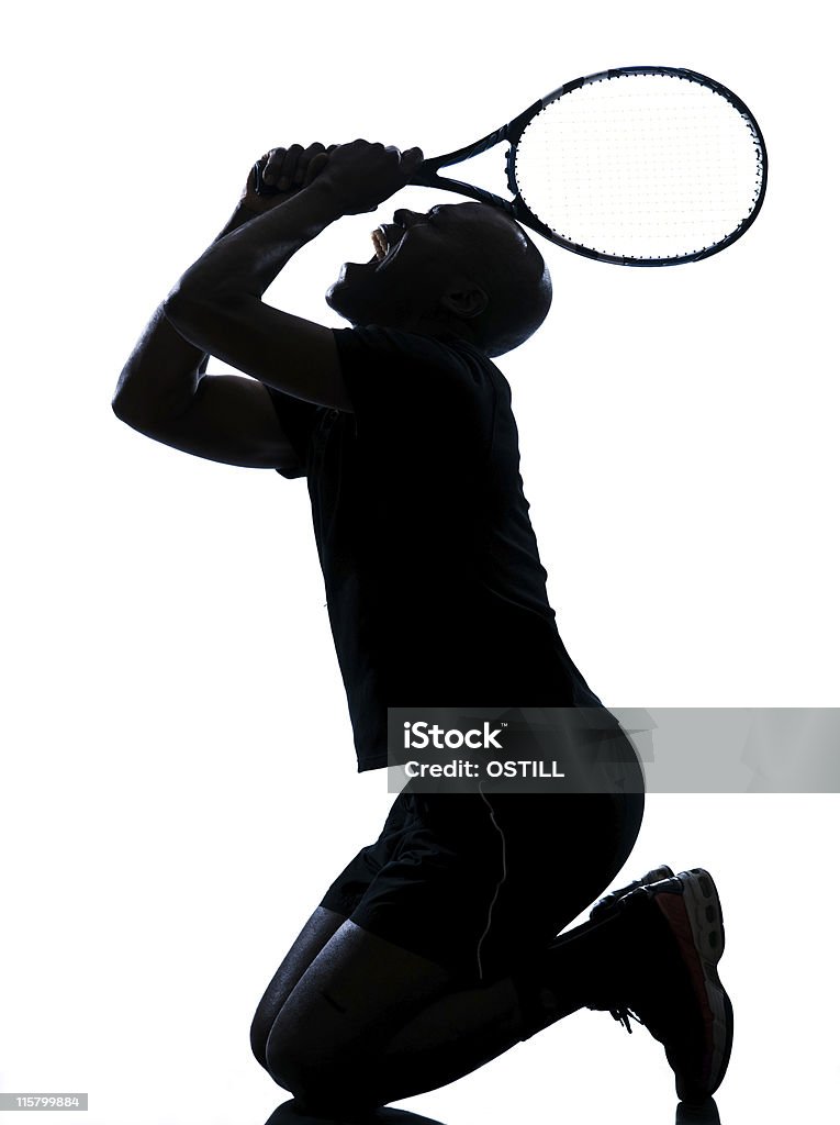 man tennis player man african afro american african playing tennis player on studio isolated on white background Adult Stock Photo