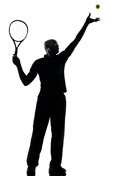 istock man tennis player at service 115799968