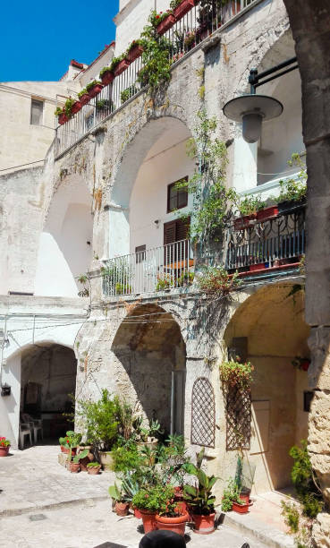 istock Glimpse of a internal courtyard of Matera 1157999920