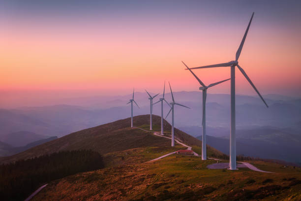 istock renewable energy with wind turbines 1158000176