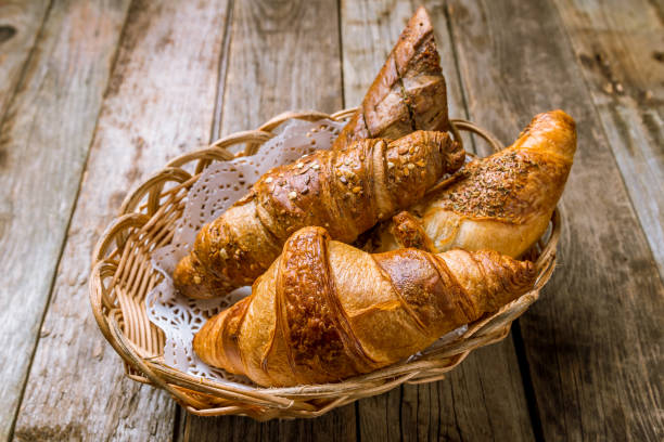 istock The classic croissant on a white plate 1158000198