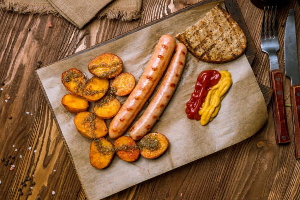 istock Turkey sausage with potatoes 1158002250