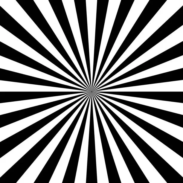 Vector illustration of Op art: Abstract diminishing perspective background