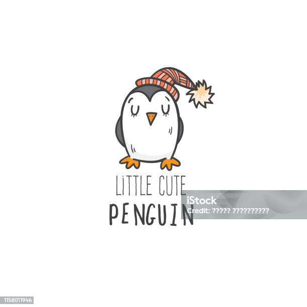 Card With Penguin Stock Illustration - Download Image Now - Animal, Animal Body Part, Animal Wildlife