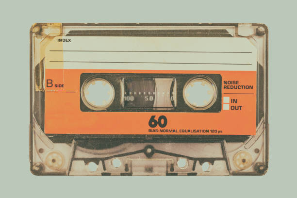 istock Retro styled image of a compact cassette 1158013618