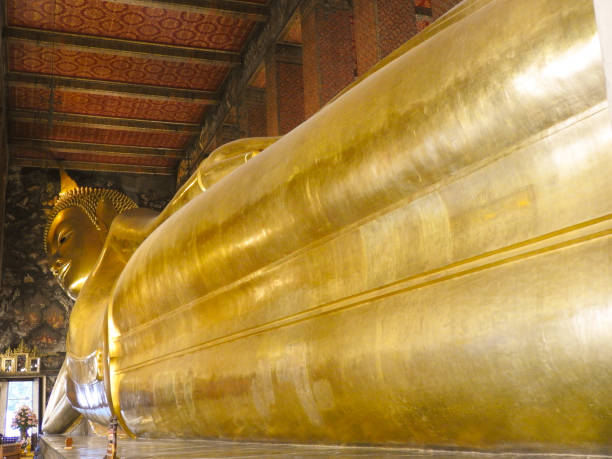 istock Golden Buddha in a temple complex in Thailand 1158019345