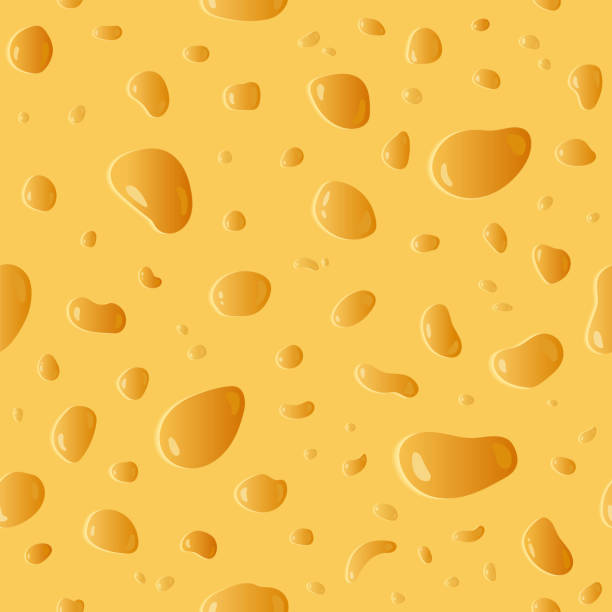 벡터 스위스 치즈 원활한 질감 - cheese backgrounds textured emmental cheese stock illustrations