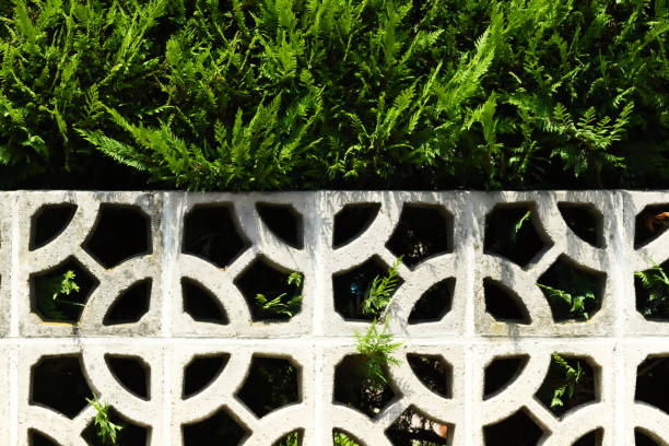istock Pattern of Concrete Fence 1158021146