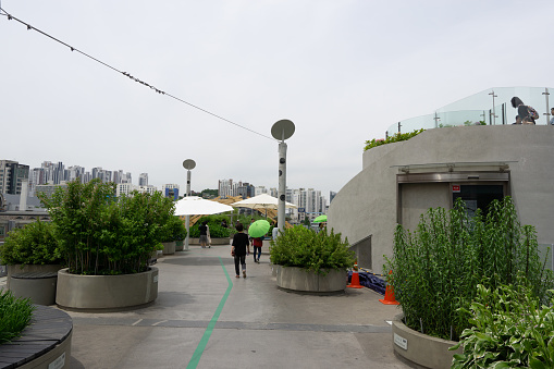 seoullo 7017 is a famous elevated lienar pathway park in seoul, south korea. Taken on June 8th 2019