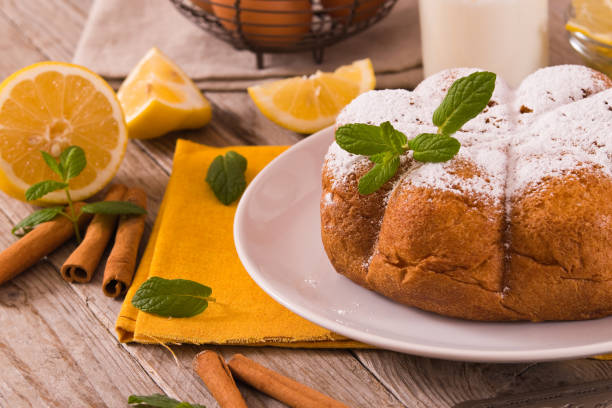 istock Cake with lemon cream filling. 1158022738