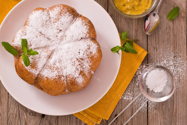 istock Cake with lemon cream filling. 1158022946