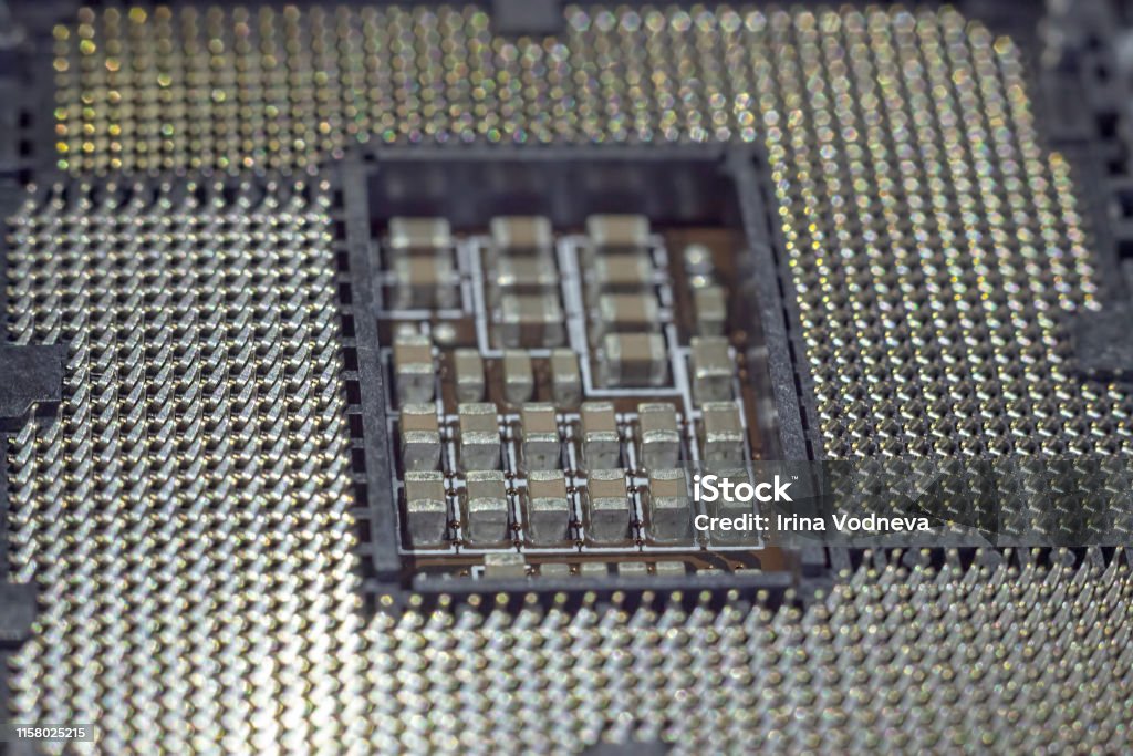Engineer Plugging Cpu Microprocessor To Motherboard Socket Computer ...