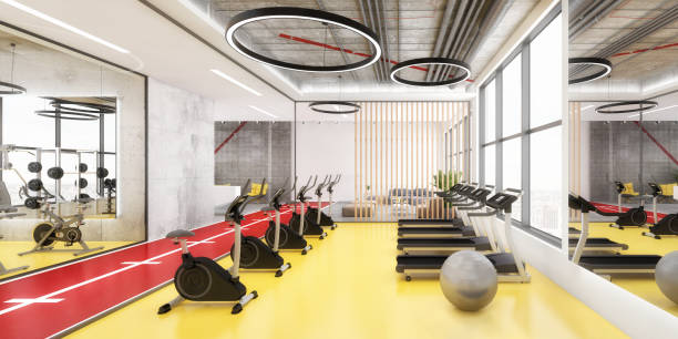 istock Fitness center gym interior 1158029103