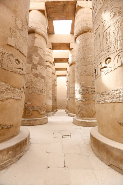 istock Columns in Hypostyle Hall of Karnak Temple, Luxor, Egypt 1158030408