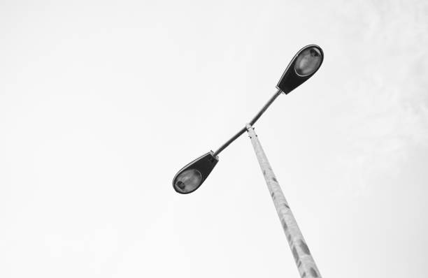istock Black and white streetlight 1158030622