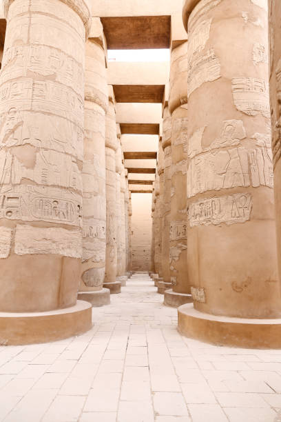 istock Columns in Hypostyle Hall of Karnak Temple, Luxor, Egypt 1158032523