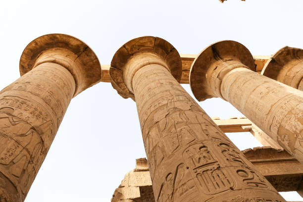 istock Columns in Hypostyle Hall of Karnak Temple, Luxor, Egypt 1158032532
