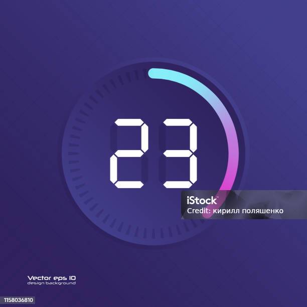 Stopwatch Vector Icon Stock Illustration - Download Image Now - 45 RPM, Blue, Business