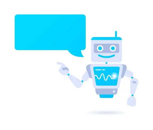 Vector illustration of Artificial Intelligence Robot Character