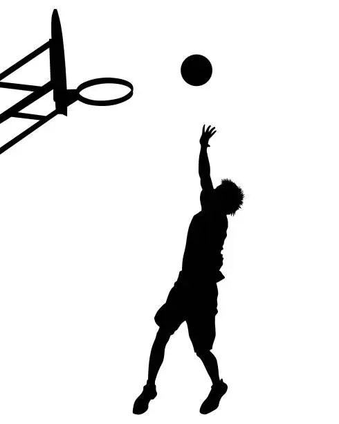 Vector illustration of Basketball man