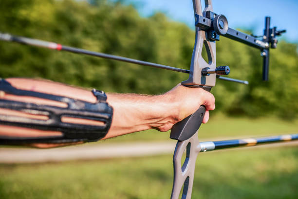 istock Archer. Sportsman practicing archery. Sport, recreation concept 1158046893