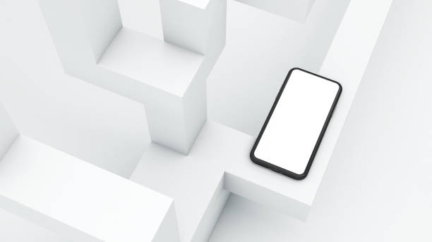 istock Gadget template for presentations, Smartphone mockup modern and trendy template 1158048246