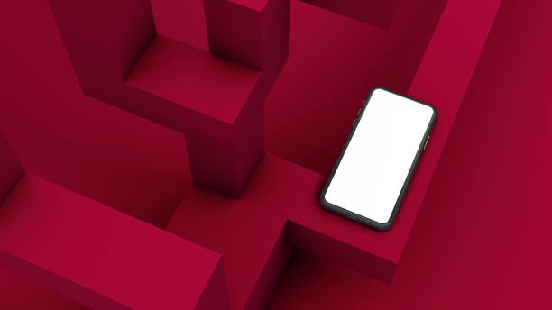 istock Gadget template for presentations, Smartphone mockup modern and trendy template 1158048260