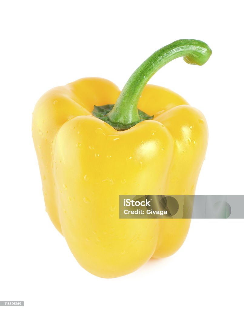 Yellow bell pepper - Lizenzfrei Einzelner Gegenstand Stock-Foto