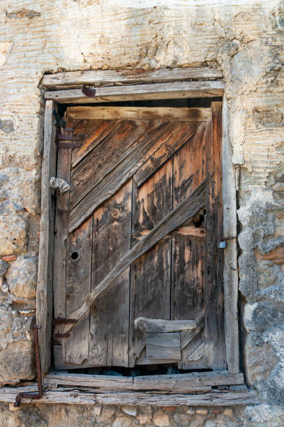 istock Wooden door 1158052372