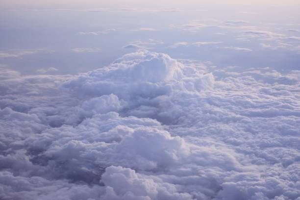 istock Sky and clouds in the evening. the top view from the plane 1158052597