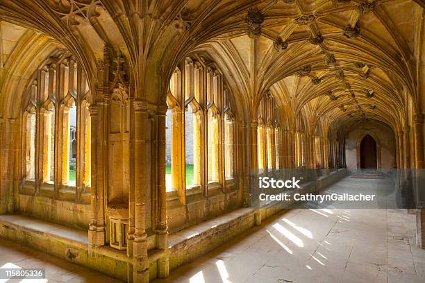 Cloister At Lacock Abbey Stock Photo - Download Image Now - Abbey - Monastery, Wiltshire, Cloister