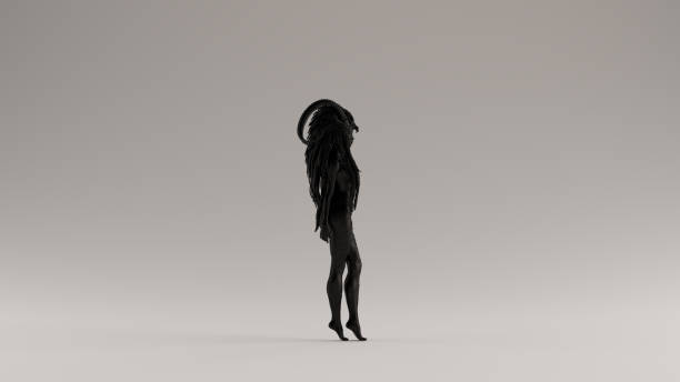 Black Evil Witch with a Head Dress