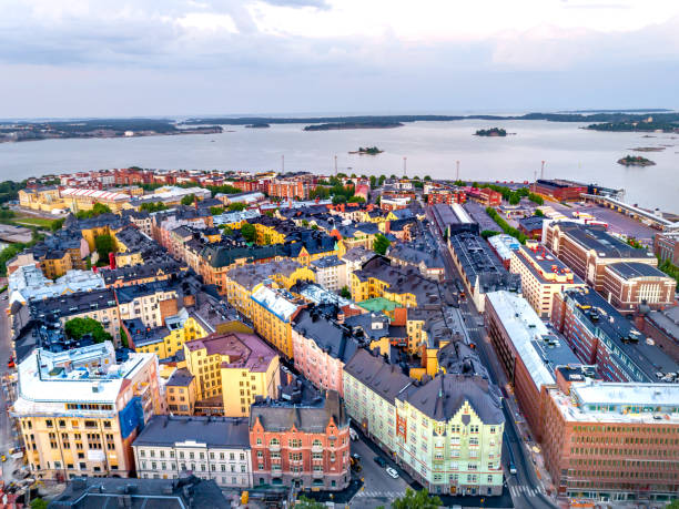 istock Helsinki Sunset Aerial 1158058240