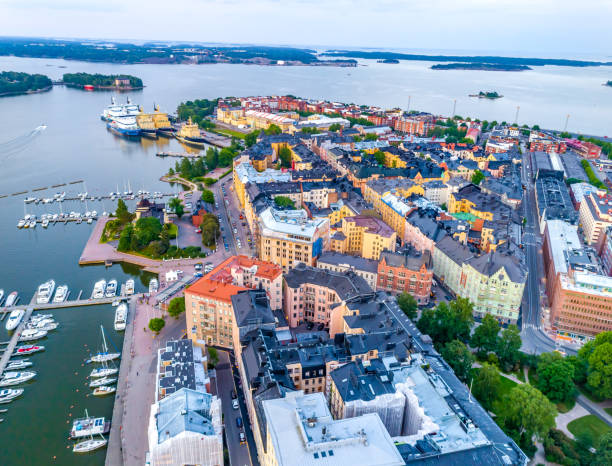 istock Helsinki Sunset Aerial 1158058282