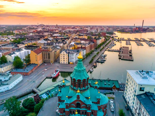 istock Aerial view of Helsinki, Finland. 1158058399