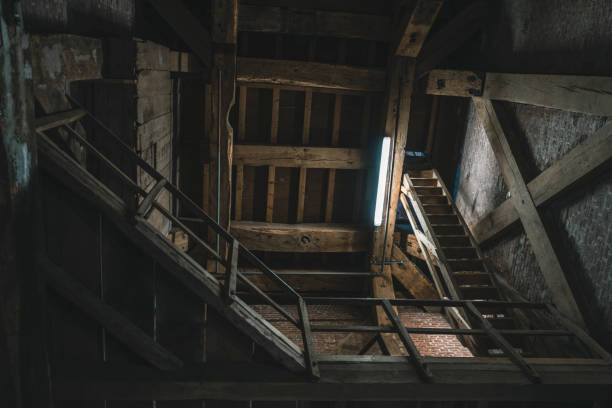 istock Stairwell in the church 1158060295