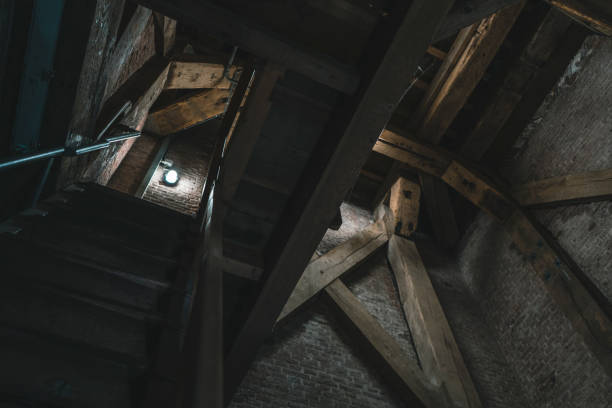 istock Stairwell in the church 1158060313